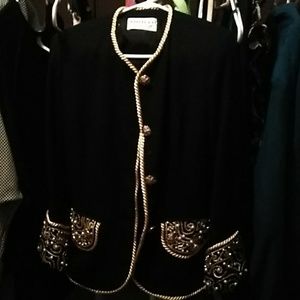 Black and Gold Blazer